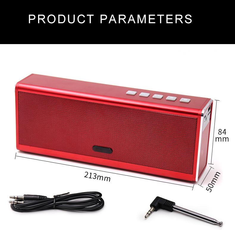 Portable AL Alloy Shell Wireless Speaker Loud Stereo Sound, Rich Ba 4