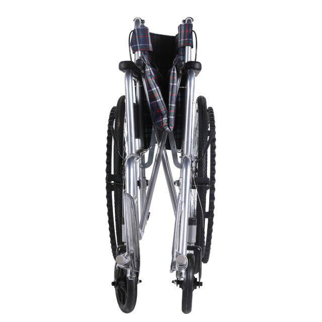Hot sale steel portable wheelchair folding manual wheelchair for disabled 2