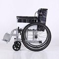 Hot sale steel portable wheelchair folding manual wheelchair for disabled 4