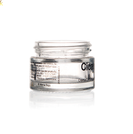 Cosmetic packaging 50g 30g clear cosmetic glass jar