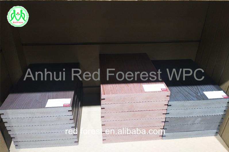 solid  deep embossed decking( WPC decking ) 3