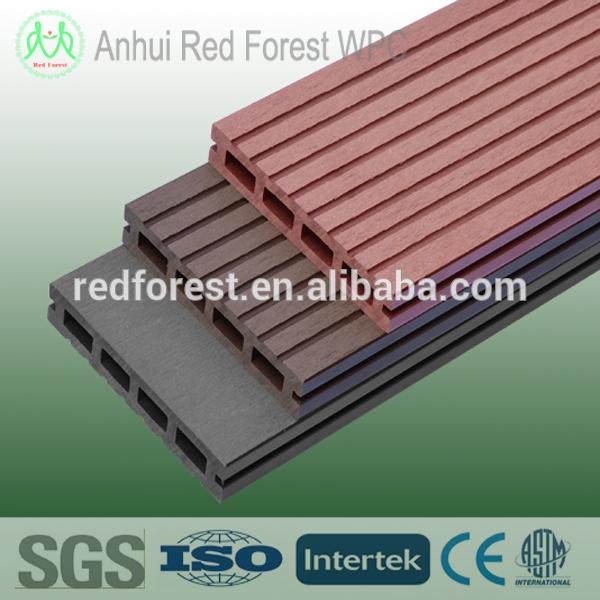 Factory wood plastic composite decking K251401 RED FOREST (China