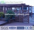 fireproof wooden garden pergola  and WPC pergola 3