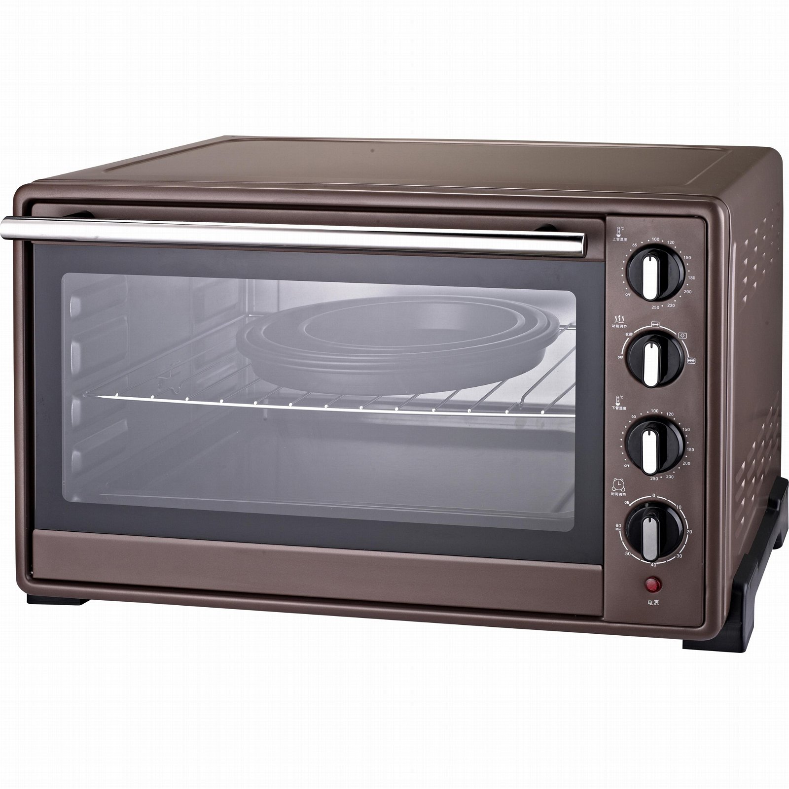 HOPEZ 46L double glass toaster oven electric glass oven