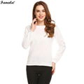 Sweatshirt Women Casual Women Sweatshirts Long Sleeve Solid Fleece Pullovver 5