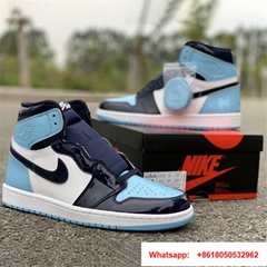      Air Jordan 1 WMNS “UNC”Basketball Shoes Jumpman Sneakers Top Quality
