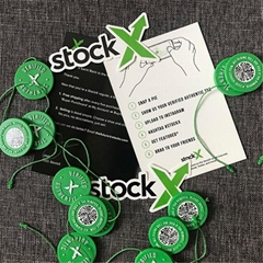 Stock X OG QR Code Sticker StockX Verified X Authentic Green Tag