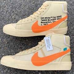 The Ten      Blazer Mid Off White All Hallows Eve Shoes Virgil Abloh Sneakers
