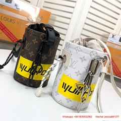                   halk Nano Monogram White Bags Handbags Wallet
