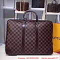 Louis Vuitton LV Damier Graphite Porte-Documents Voyage Mens Bag Wallet