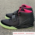 Original Quality Nike Air Yeezy 2 NRG Kanye Sneakers Running Shoes Black Green
