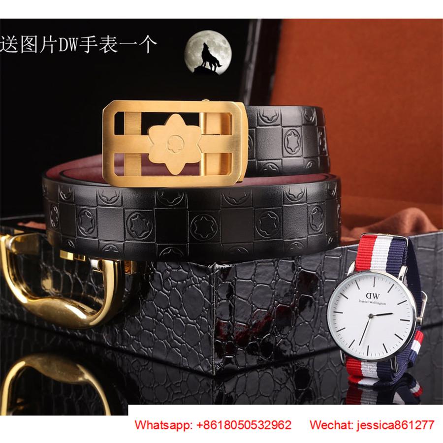 Mont Blanc Belt Luxury Belts Montblanc With Daniel Wellington Watch 3