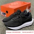      LDV waffle Sacai White Nylon Black Running Shoes Top Quality 1