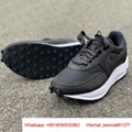 Nike LDV waffle Sacai White Nylon Black Running Shoes Top Quality