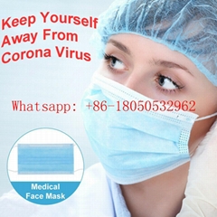 Disponsable Mask 2019-nCoV Medical Mask Earloop Surgical Mask Anti Flu Virus