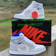 Air Jordan 1 High Zoom R2T Racer Blue 1s Sneakers Jumpman Designer Shoes