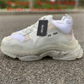 Pairs BLCG Triple S Transparent Shoes Designer Shoes Luxury Sneakers 15