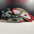 OFF WHITE  Air Jordan 4 Bred Shoes AJ4
