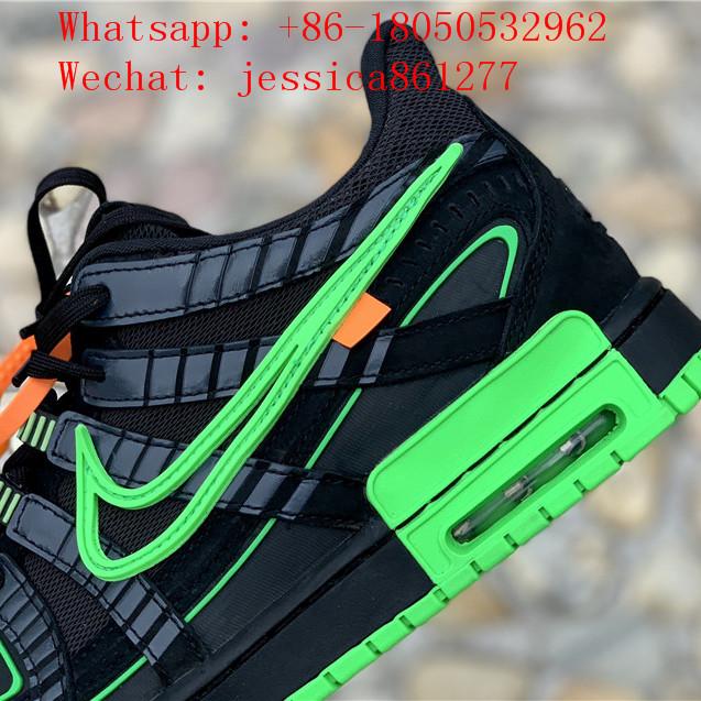 OFF-WHITE      Air Rubber Dunk Green Strike Sneaker Sports Shoes 10