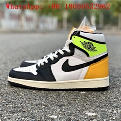 Air Jordan 1 High OG Volt Gold Shoes AJ1 1s      Sports Sneaker Original Quality