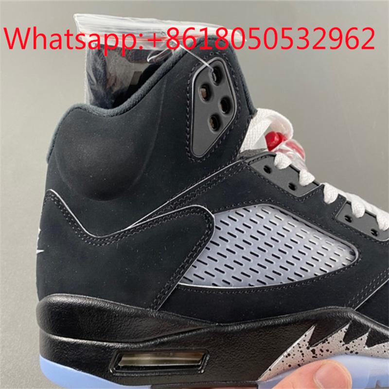  Air Jordan 5 “Black Metallic Reimagined” Basketball Sneaker Running Shoes 17