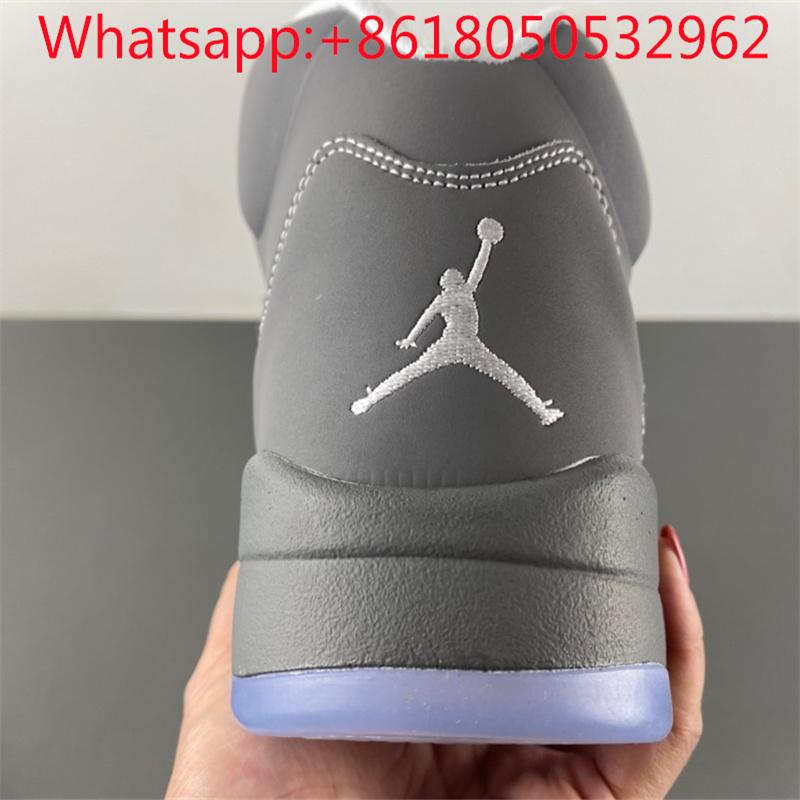 Air Jordan 5 Retro 'Wolf Grey' Basketball Sneaker Running Shoes 7