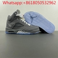 Air Jordan 5 Retro 'Wolf Grey' Basketball Sneaker Running Shoes