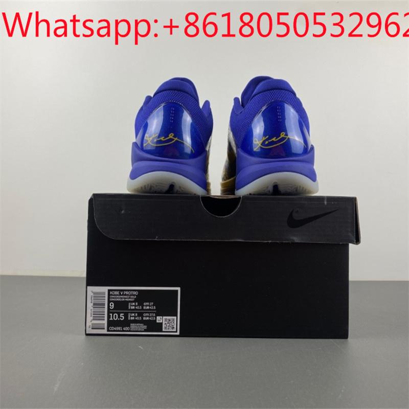     Kobe 5 Protro “5 Rings” Basketball Sneaker Running Shoes Men Women 12