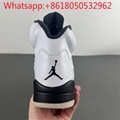 Air Jordan 5 Retro "White and Black" Basketball Shoes Sneakers 12