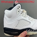 Air Jordan 5 Retro "White and Black" Basketball Shoes Sneakers 11