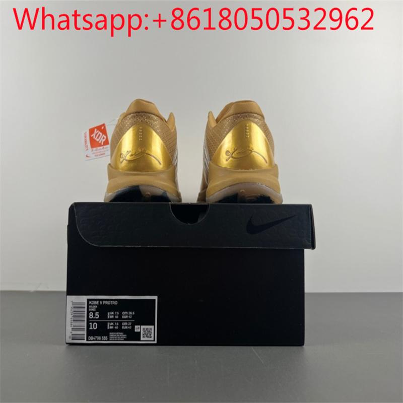      Zoom Kobe 5 Gold Basketball Sneaker Running Shoes Men Women 10