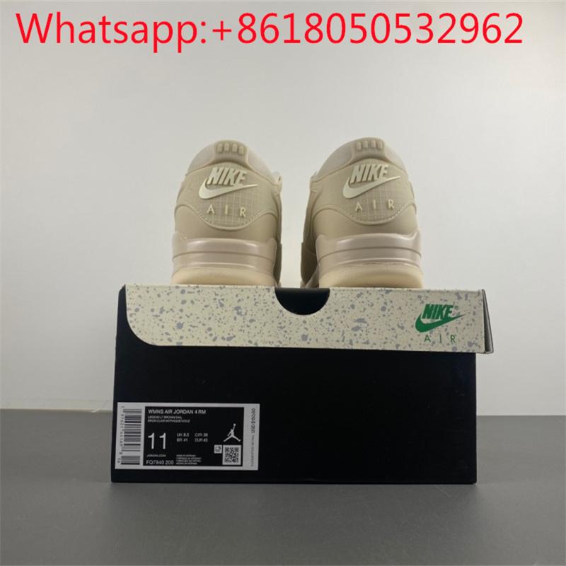 Air Jordan 4 RM WMNS “Legend Light Brown” Basketball Sneaker 11