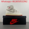 Air Jordan 1 High OG Rare Air “Cinnabar” Basketball Sneaker Sports Running Shoes