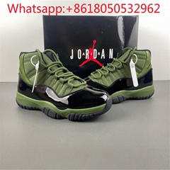      Air Jordan 11 Retro “Black Green” Shoes Basketball Sneaker