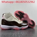 Air Jordan Retro 11 White Black Pink