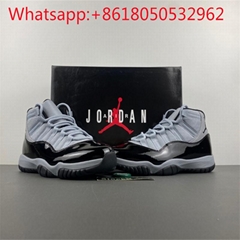 Air Jordan 11 Retro Grey Black Sneakers Jumpman AJ11 Basketball Sneaker US7-13