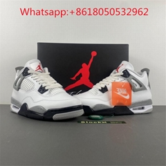 2025 New Releases Air Jordan 4 “White Cement” Sports Shoes Basketball Sneaker (Hot Product - 6*)