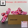 BAPE x Crocs Classic Clog 'ABC Camo - Green'  Streetwear Comfy Beach Clogs
