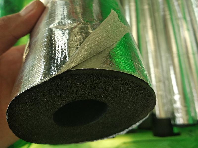 網格方格玻纖布加觔鋁箔橡塑保溫棉板管 2