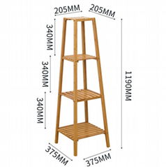 Multi-layer Bamboo Flower Stands