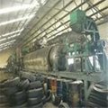 waste/used tire pyrolysis to tire oil machine, waste tire recycling machie