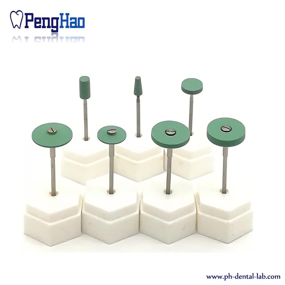 Dental ceramic diamond tmpregnated green Grinding stone for zirconia teeth