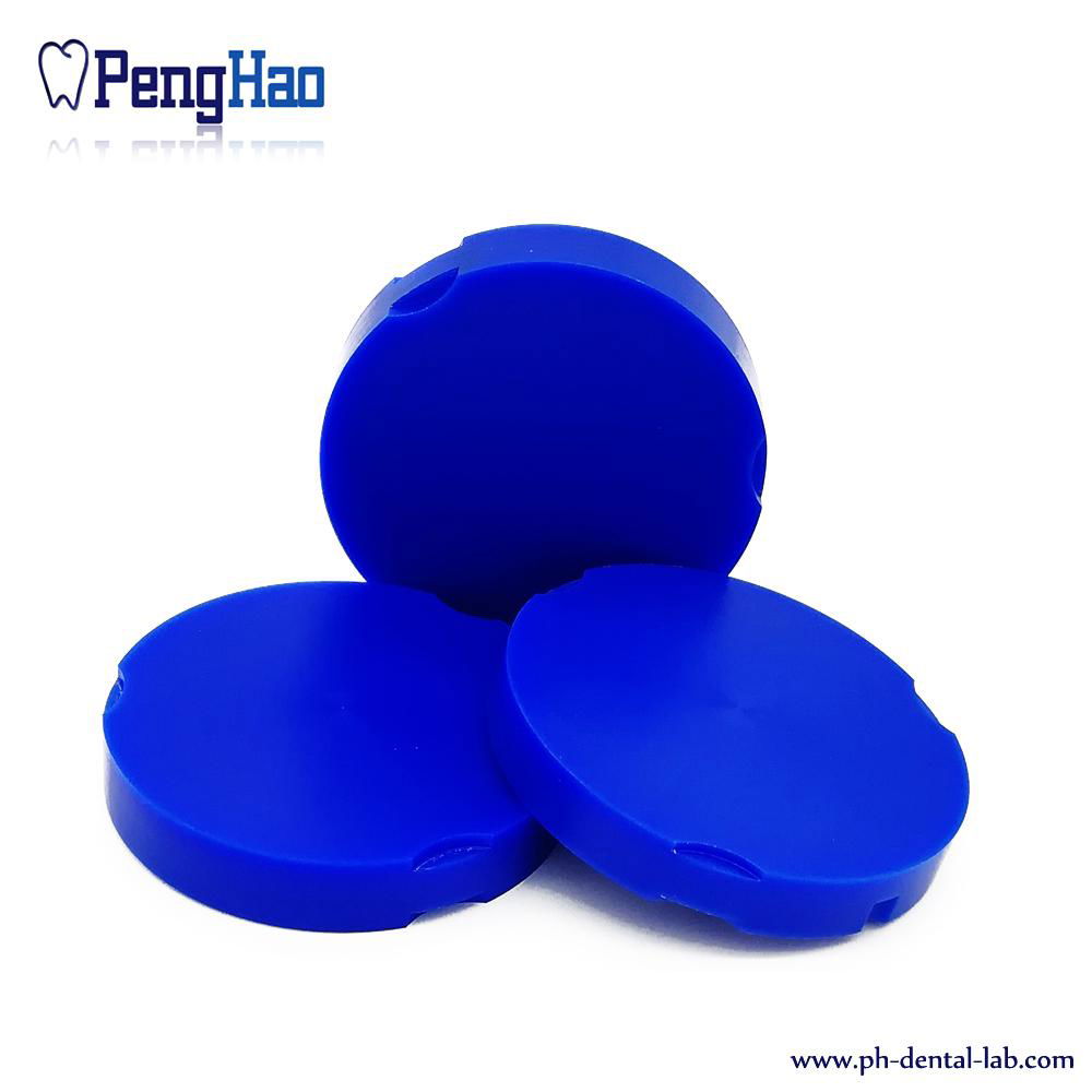 PH 95mm Wax Disc for Zirkonzahn CAD/CAM system.(10mm-25mm, Blue ) 3