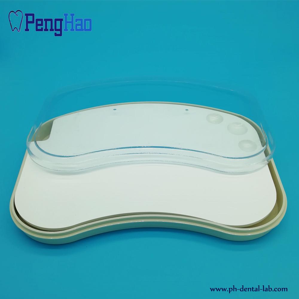 Big Model Wet Porcelain Mixing tray for dental lab (Having plastic cover)