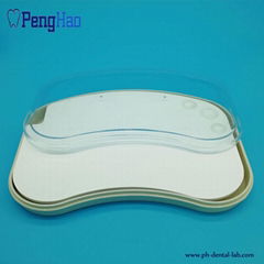 Big Model Wet Porcelain Mixing tray for dental lab (Having plastic cover)