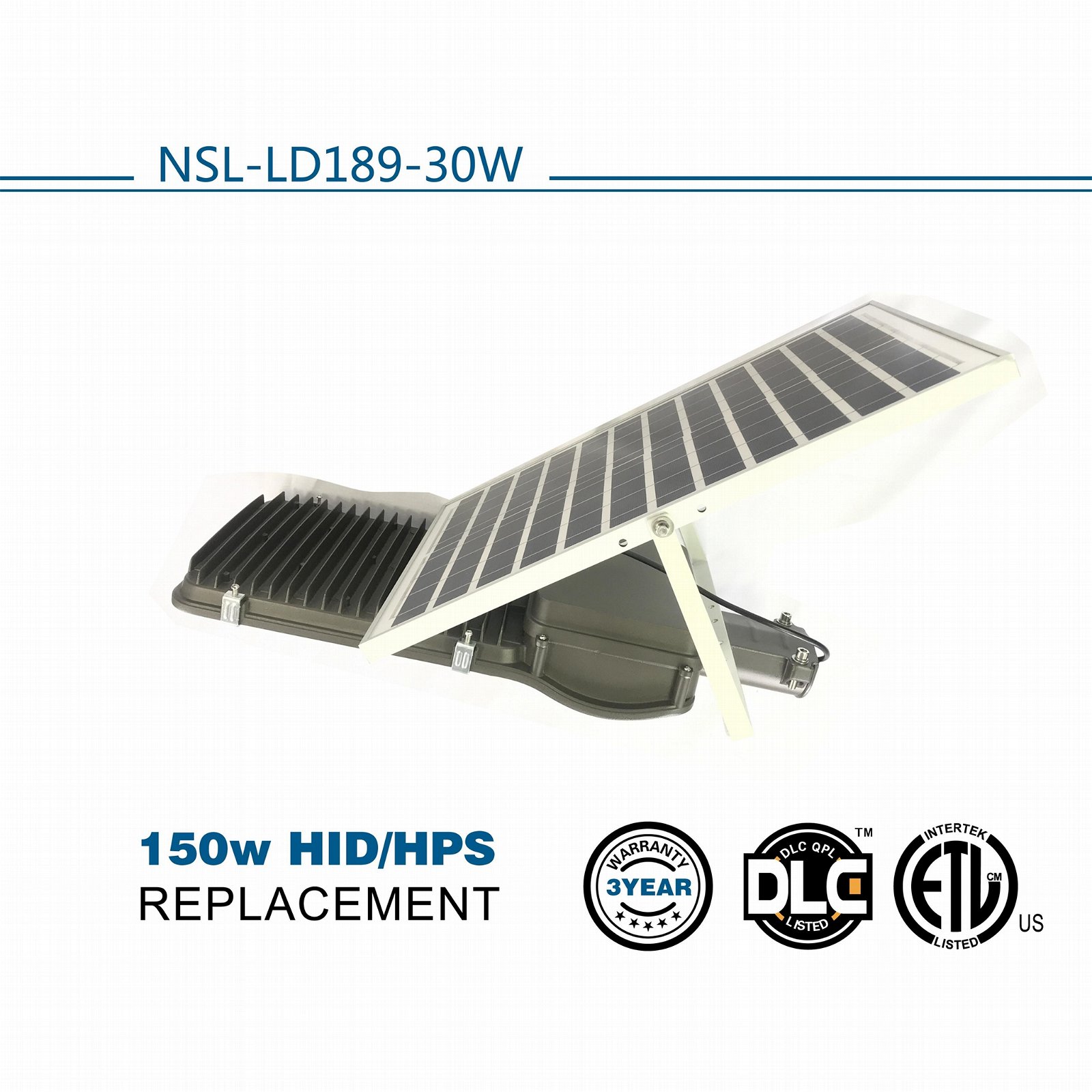 Factory direct sale ip65 30w solar power street light with motion sensor 2