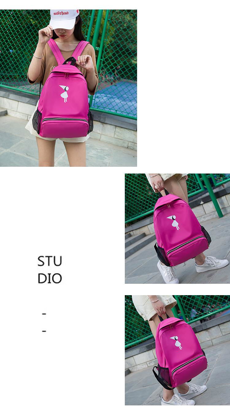 printed bird backpack fashionable waterproof junior high school unsex backpack 2