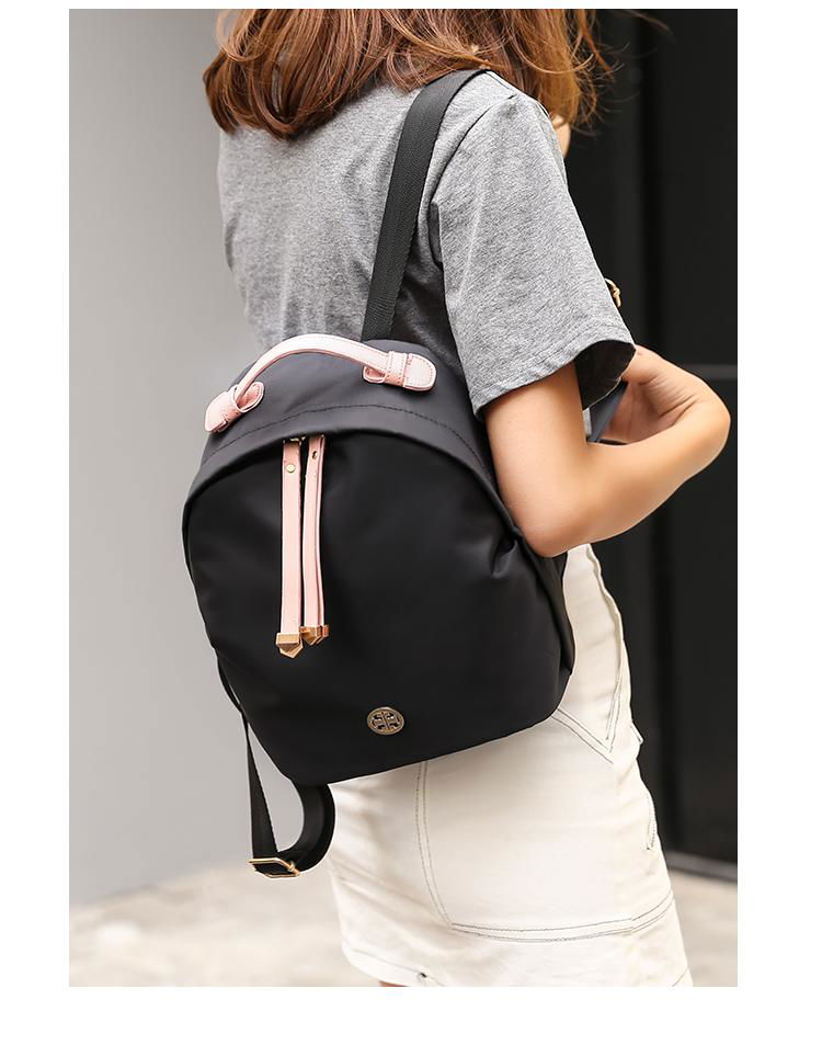 wholesale simple fashion ladies waterproof polyester students daily backpack 2