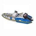 Chinese Factory Fiberglass Hull Rigid Inflatable Boat Rib Boat 2