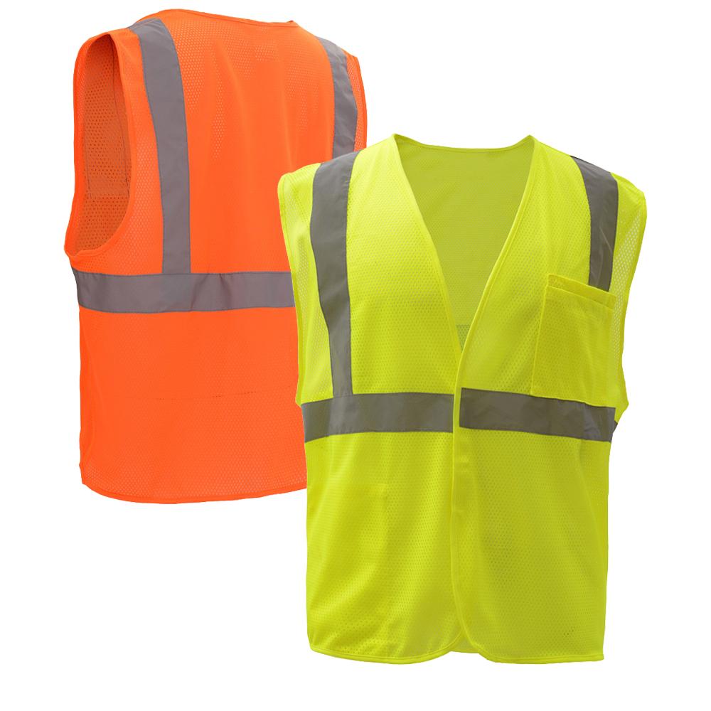 high visibility apparel clothing Class II Mesh polyester mesh Safety Vest 2